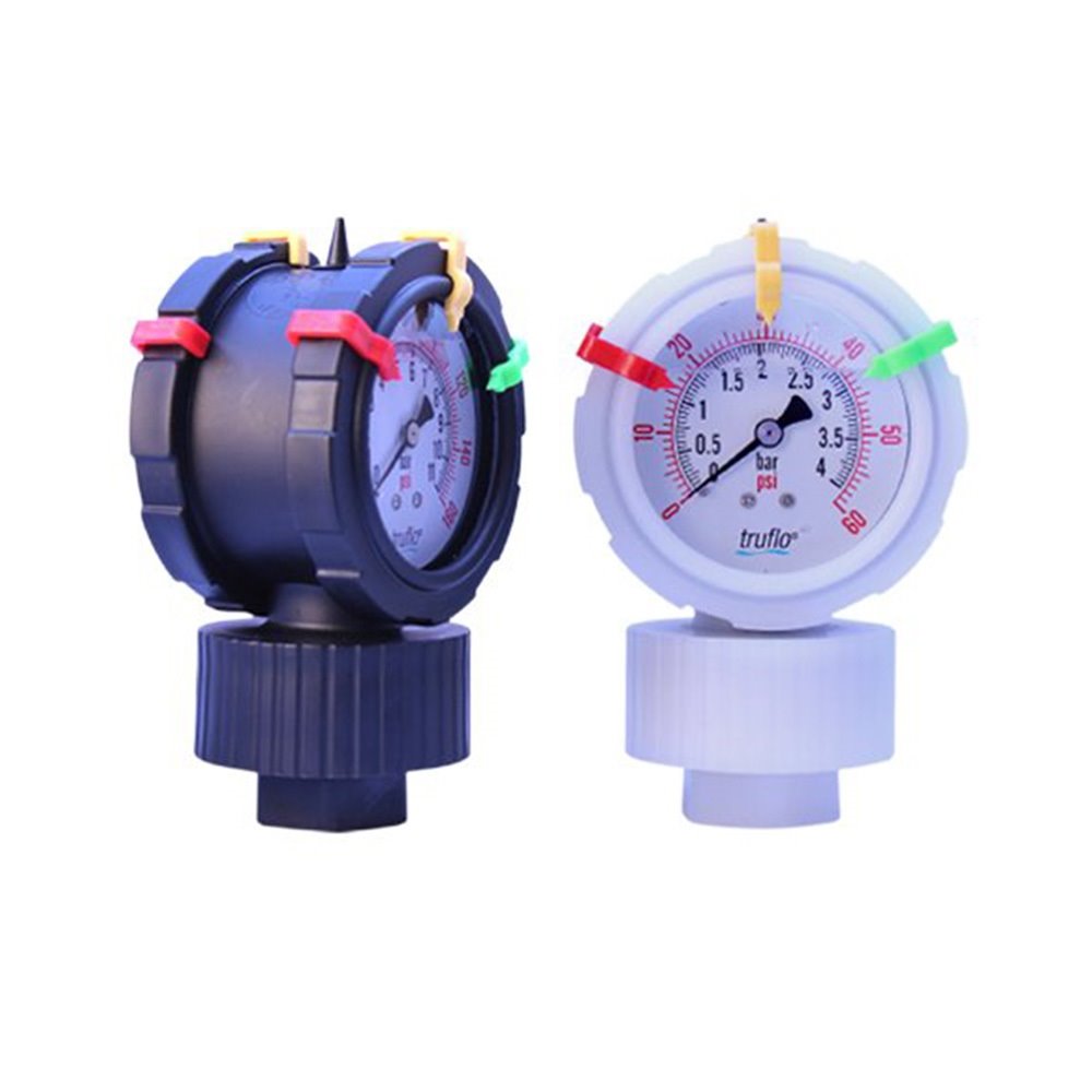 Truflo® Series OBS2VU Double Sided Plastic Pressure Gauge & Isolator