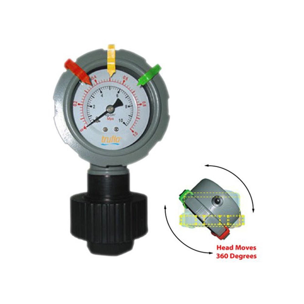 Truflo® Series OBSR Plastic Pressure Rotating Gauge & Isolator