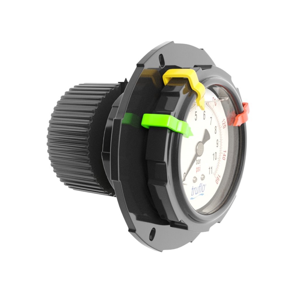 Truflo® Series OBSB Center Mount Pressure Gauge & Isolator Water
