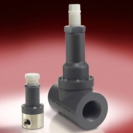 Plast-O-Matic Series RVDT/RVDTM 2-way Inline PTFE Diaphragm Pressure ...